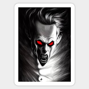 SPOOKY RED EYED HALLOWEEN VAMPIRE Sticker